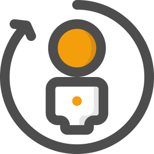 person with Laptop Icon